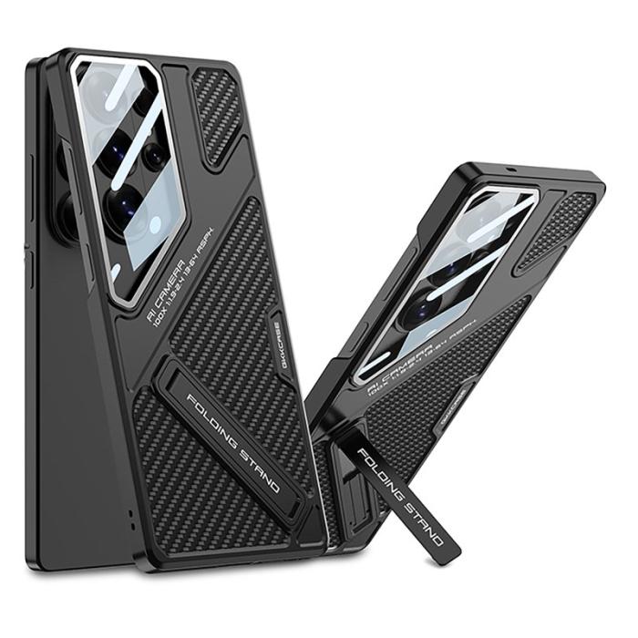 GKK - GKK Mobilskal för Samsung Galaxy S26 Ultra Stötbeständig PC + PU Kolfibertextur