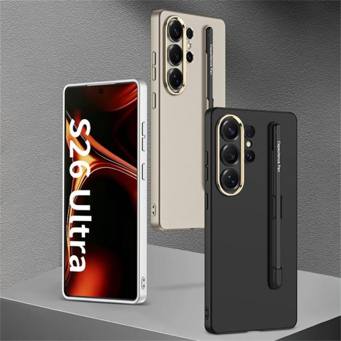 GKK - GKK Mobilskal för Samsung Galaxy S26 Ultra Stötbeständig PC - Titangrå