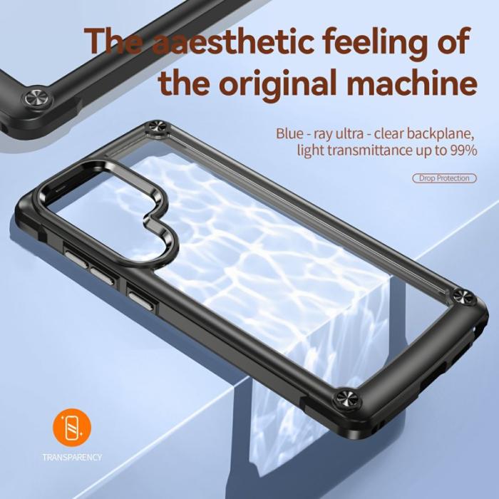 OEM - Mobilskal för Samsung Galaxy S26 Ultra Stötbeständig PC + TPU - Svart