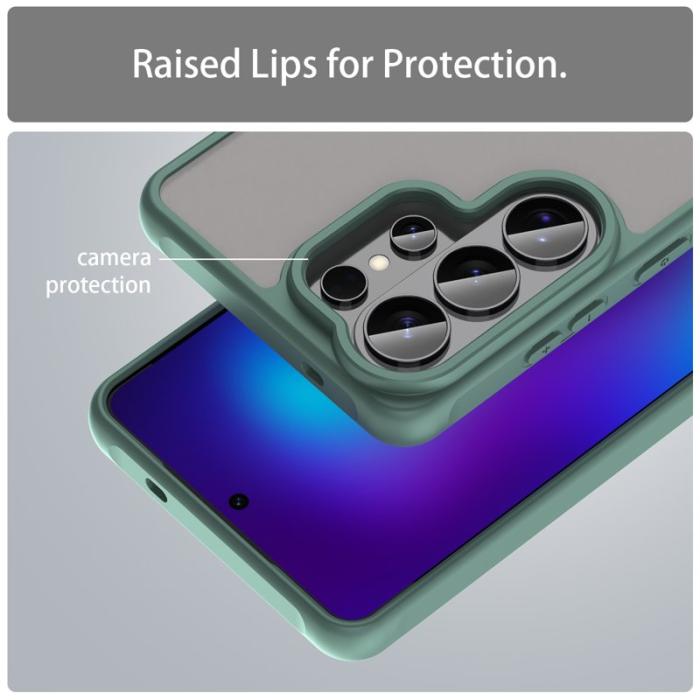 OEM - Mobilskal för Samsung Galaxy S26 Ultra Stötsäker PC + TPU - Grön