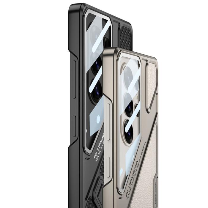 GKK - GKK Mobilskal för Samsung Galaxy S26 Ultra Stöttålig PC PU med Kickstand Orange