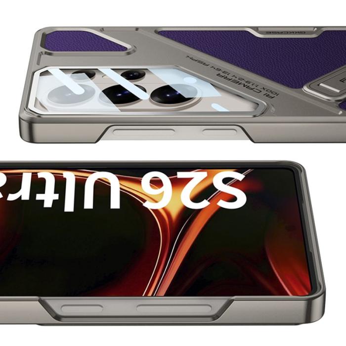 GKK - GKK Mobilskal för Samsung Galaxy S26 Ultra Stöttålig PC PU med Kickstand Orange