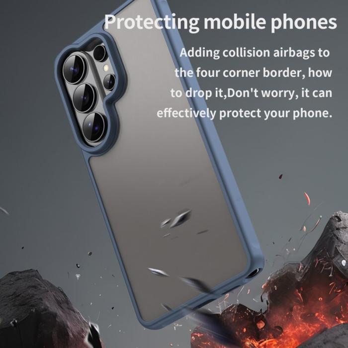 OEM - Mobilskal för Samsung Galaxy S26 Ultra Stöttålig PC + TPU - Blå