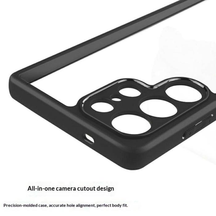 OEM - Mobilskal för Samsung Galaxy S26 Ultra Stöttålig PC + TPU - Svart+Transparent