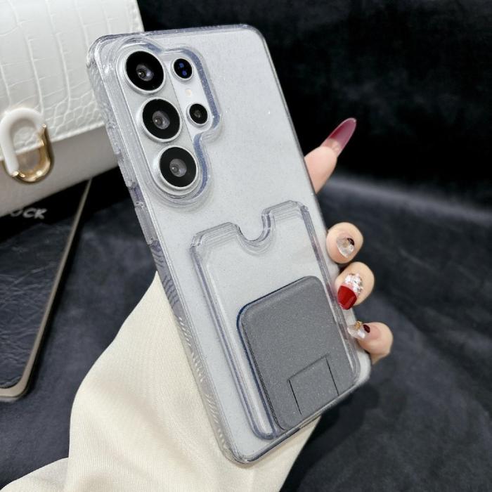 OEM - Mobilskal för Samsung Galaxy S26 Ultra Stöttålig TPU med kortfack - Titangrå