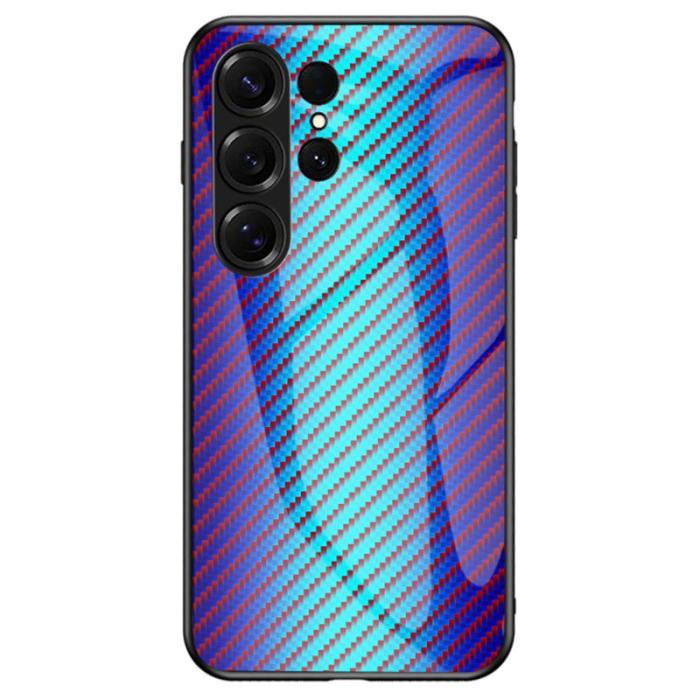 OEM - Mobilskal för Samsung Galaxy S26 Ultra Tempererat glas Stöttålig - Blå Fiber