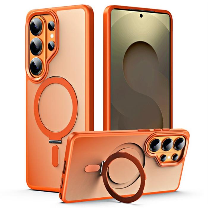 OEM - Mobilskal för Samsung Galaxy S26 Ultra TPU + Akryl Kickstand - Orange