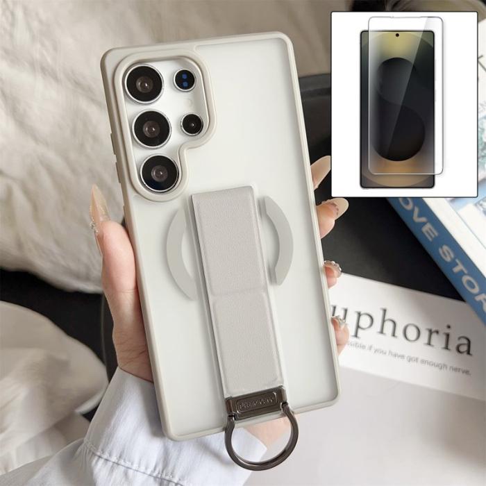 OEM - Mobilskal för Samsung Galaxy S26 Ultra TPU Kickstand Magnetiskt - Grå