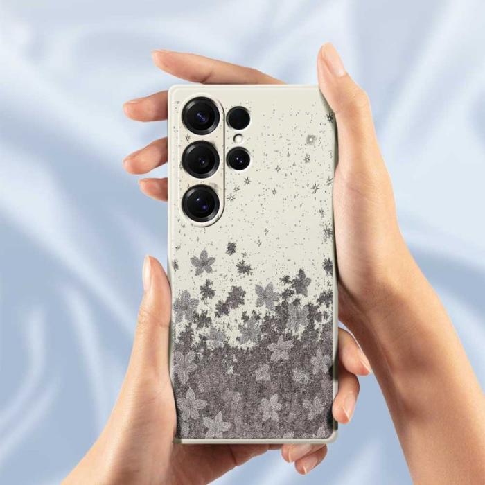 OEM - Mobilskal för Samsung Galaxy S26 Ultra TPU - Lila blommönster