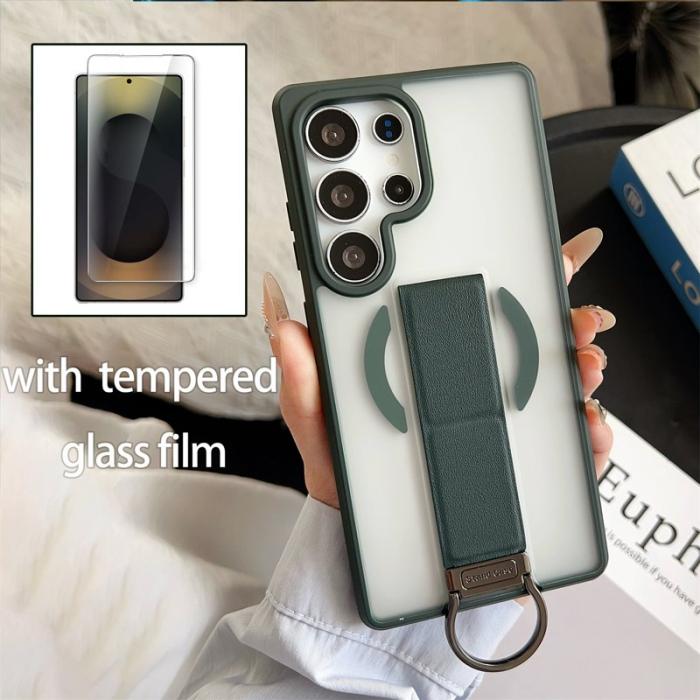 OEM - Mobilskal för Samsung Galaxy S26 Ultra TPU Magnetiskt Kickstand - Grön