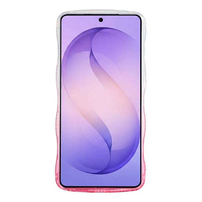 OEM - Mobilskal för Samsung Galaxy S26 Ultra TPU med Glittrande Ram - Gradient Rosa