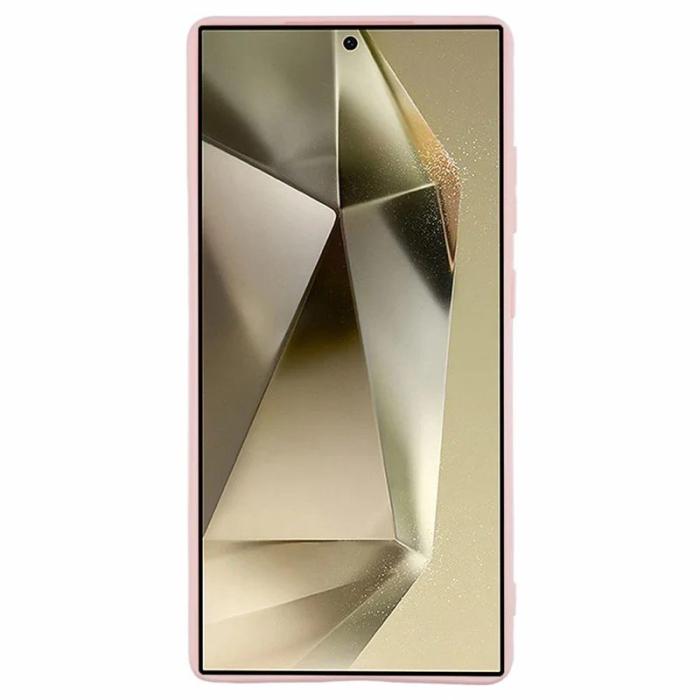 WANLONFENG - WANLONFENG Mobilskal för Samsung Galaxy S26 Ultra TPU med härdat glas - Rosa