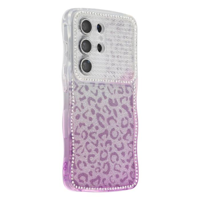 OEM - Mobilskal för Samsung Galaxy S26 Ultra TPU med rhinestones - Gradient Lila