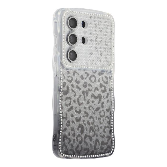 OEM - Mobilskal för Samsung Galaxy S26 Ultra TPU med rhinestones - Gradient Svart