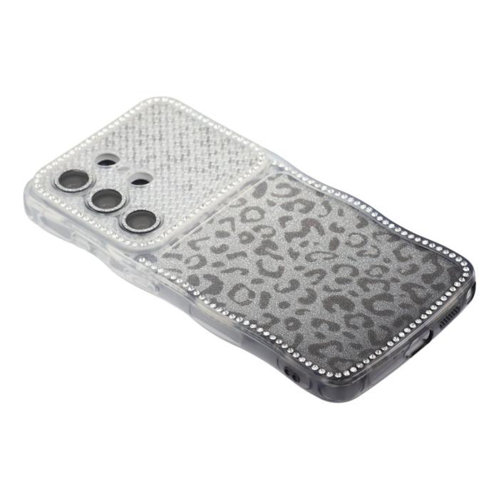OEM - Mobilskal för Samsung Galaxy S26 Ultra TPU med rhinestones - Gradient Svart