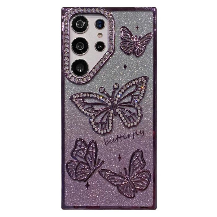 OEM - Mobilskal för Samsung Galaxy S26 Ultra TPU med rhinestones - Lila