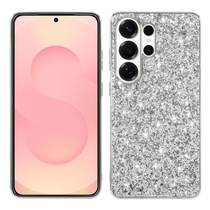 OEM - Mobilskal för Samsung Galaxy S26 Ultra TPU + PC Glitter - Silver