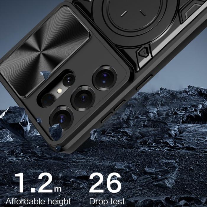 OEM - Mobilskal för Samsung Galaxy S26 Ultra TPU + PC med Kickstand - Blå