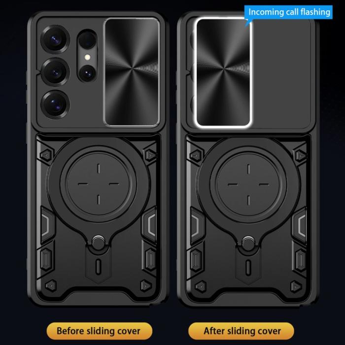 OEM - Mobilskal för Samsung Galaxy S26 Ultra TPU + PC med Kickstand - Lila