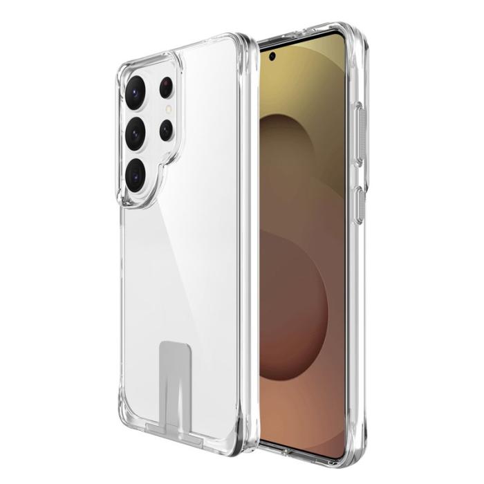 OEM - Mobilskal för Samsung Galaxy S26 Ultra TPU + PC med Kickstand - Transparent