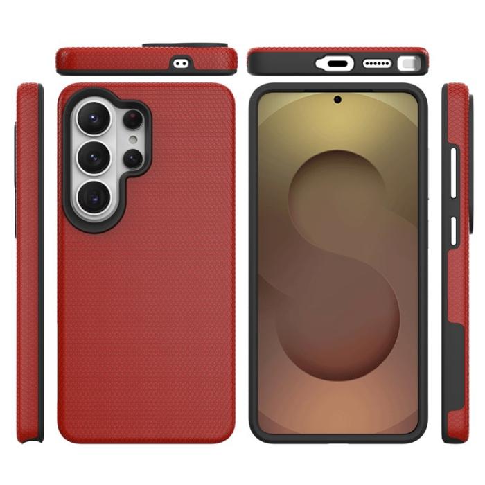 OEM - Mobilskal för Samsung Galaxy S26 Ultra TPU + PC Stötabsorberande - Röd