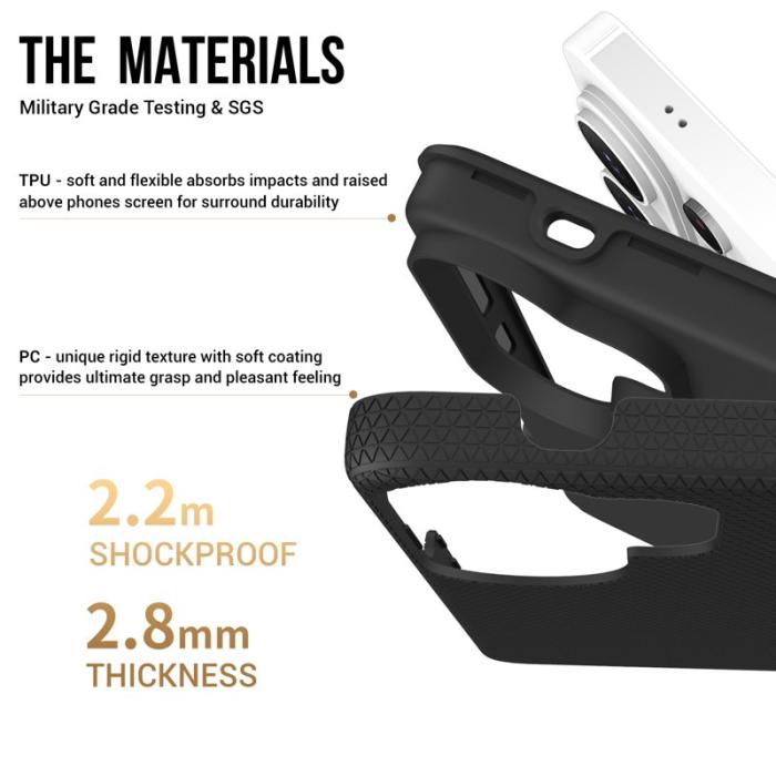 OEM - Mobilskal för Samsung Galaxy S26 Ultra TPU + PC Stötabsorberande - Svart