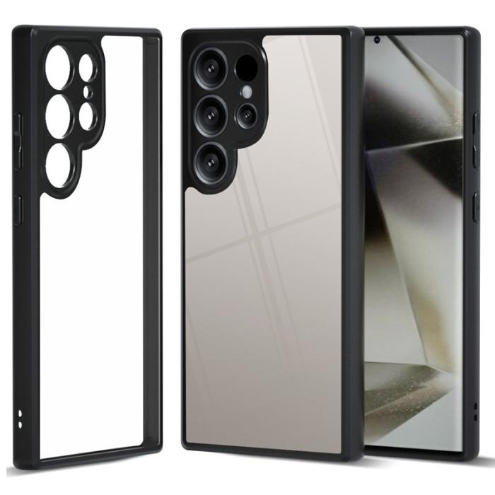 IBMRS - IBMRS Mobilskal för Samsung Galaxy S26 Ultra TPU + PC - Transparent Svart