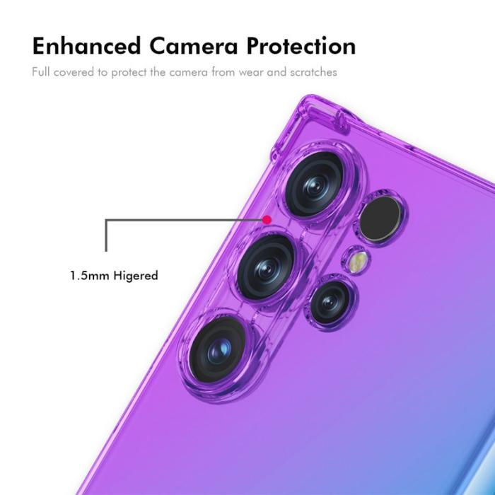 ENKAY - Enkay Mobilskal för Samsung Galaxy S26 Ultra TPU Stöttålig - Lila/Guld