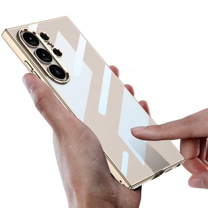 GKK - GKK Mobilskal för Samsung Galaxy S26 Ultra TPU Transparent Stöttålig - Gold
