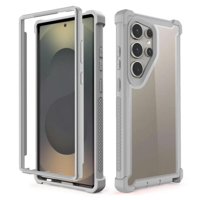 OEM - Mobilskal för Samsung Galaxy S26 Ultra Transparent 2 i 1 Shockproof Plast - Grå