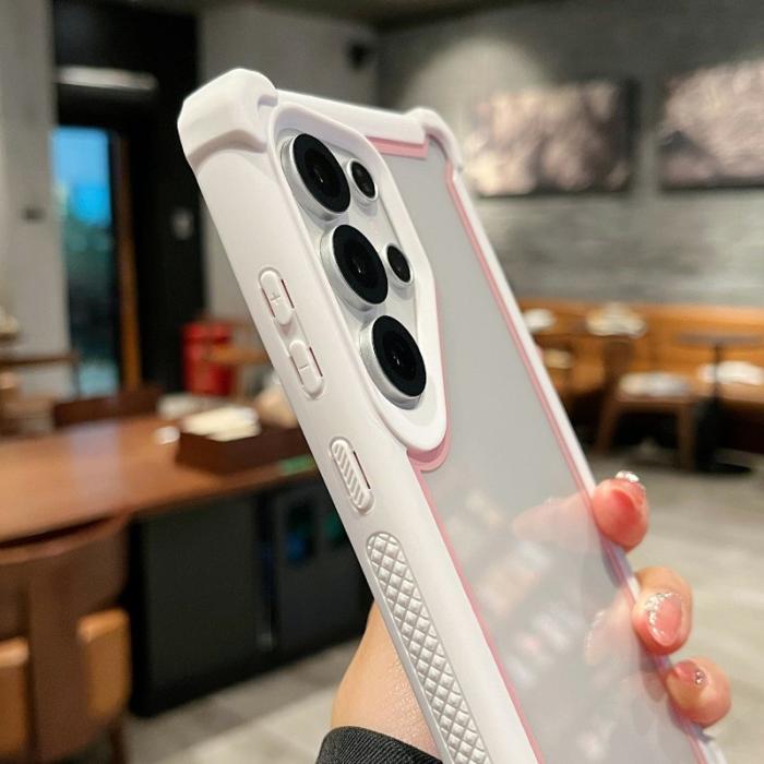 OEM - Mobilskal för Samsung Galaxy S26 Ultra Transparent 2 i 1 Shockproof Plast - Röd