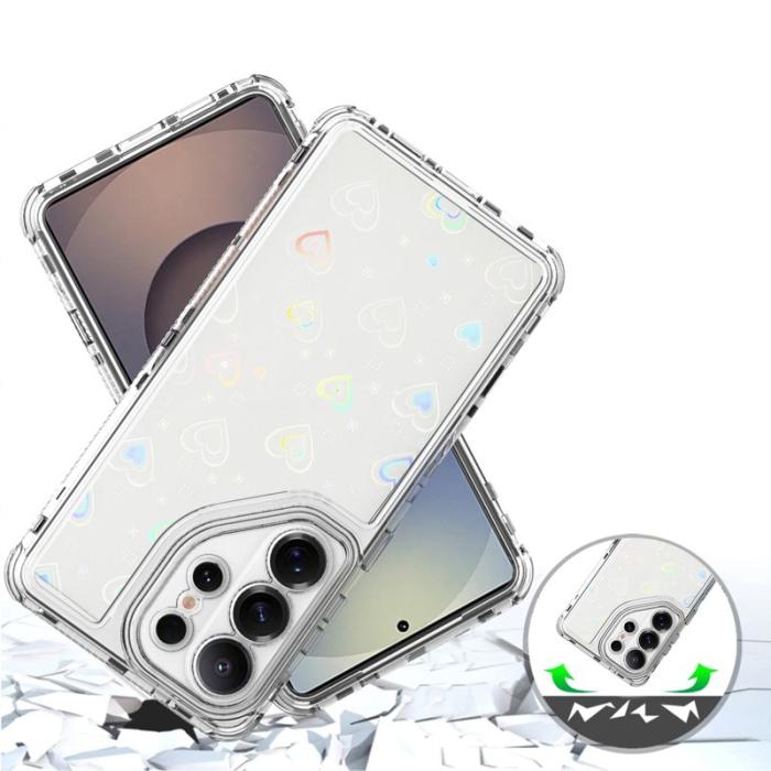 OEM - Mobilskal för Samsung Galaxy S26 Ultra Transparent TPU - Hjärtan