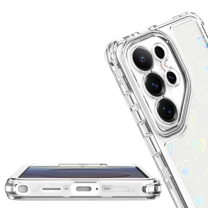 OEM - Mobilskal för Samsung Galaxy S26 Ultra Transparent TPU - Hjärtan