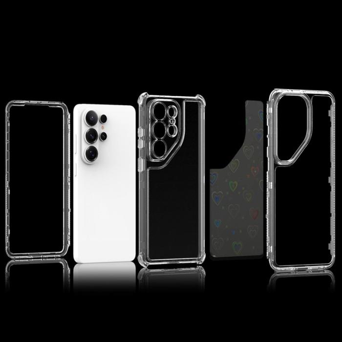 OEM - Mobilskal för Samsung Galaxy S26 Ultra Transparent TPU - Hjärtan