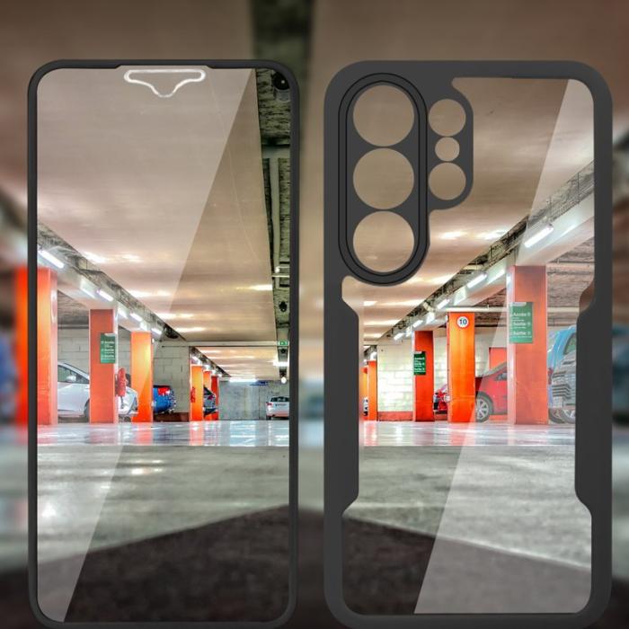 OEM - Mobilskal för Samsung Galaxy S26 Ultra Transparent TPU + PET Film - Blå