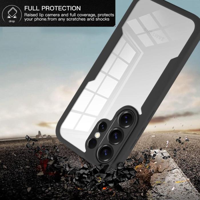 OEM - Mobilskal för Samsung Galaxy S26 Ultra Transparent TPU + PET Film - Grön