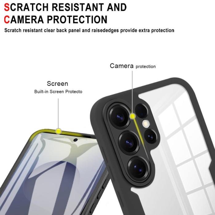 OEM - Mobilskal för Samsung Galaxy S26 Ultra Transparent TPU + PET Film - Grön