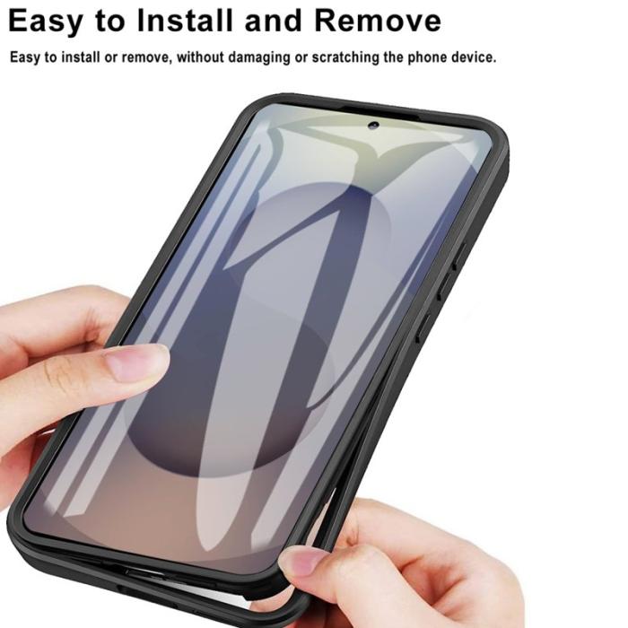 OEM - Mobilskal för Samsung Galaxy S26 Ultra Transparent TPU + PET Film - Svart