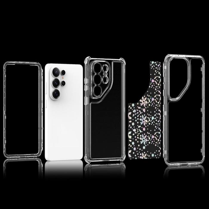 OEM - Mobilskal för Samsung Galaxy S26 Ultra Transparent TPU - Snöflingor