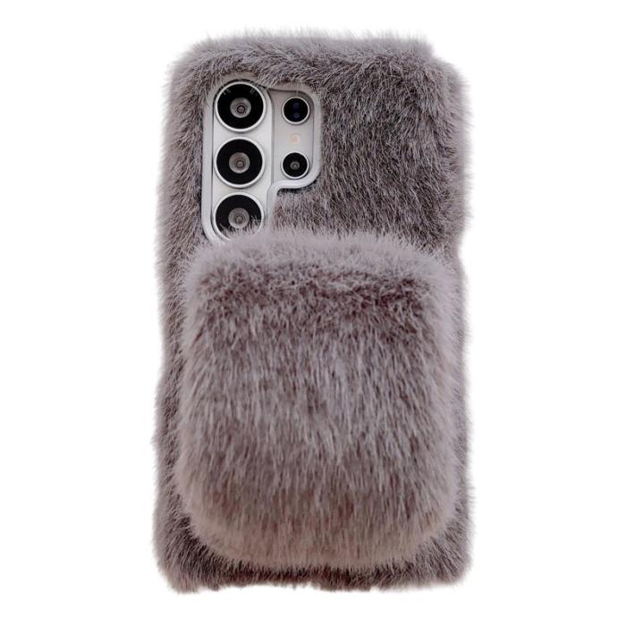 OEM - Mobilskal för Samsung Galaxy S26 Ultra Varmt TPU med handtag - Grå