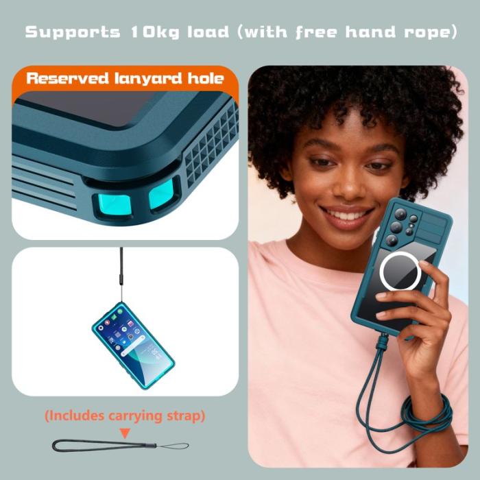 RedPepper - Redpepper Mobilskal för Samsung Galaxy S26 Ultra Vattentålig Magnetisk - Blå