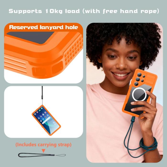 RedPepper - Redpepper Mobilskal för Samsung Galaxy S26 Ultra Vattentålig Magnetisk - Orange