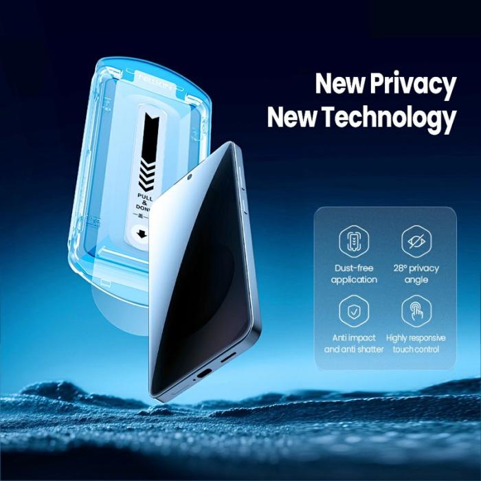 Nillkin - Nillkin Skärmskydd för Samsung Galaxy S26 Anti-Peep AGC Glas - Transparent