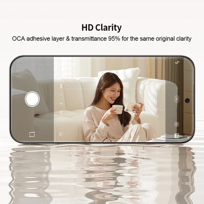 XUNDD - XUNDD Skärmskydd för Samsung Galaxy S26 Full Glue 0.25MM 2.5D - Transparent