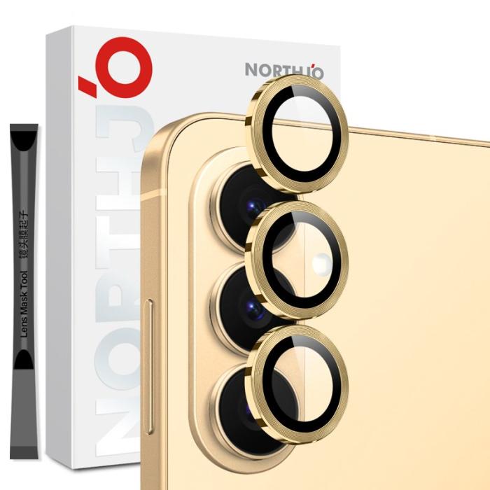 NORTHJO - NORTHJO Skärmskydd för Samsung Galaxy S26 Härdat glas Kamera Skydd - Guld