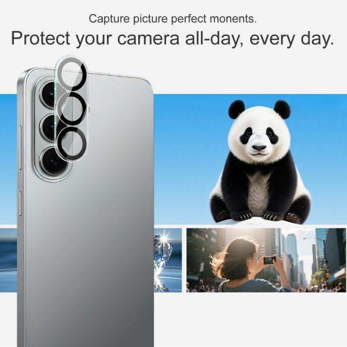 Imak - Imak Skärmskydd för Samsung Galaxy S26 Härdat glas Kameraskydd - Svart