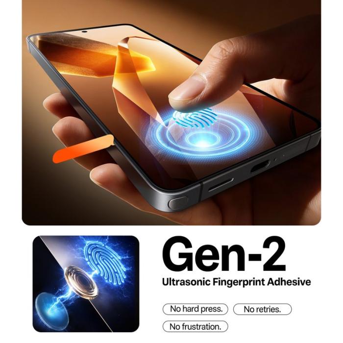 Torras - Torras Skärmskydd för Samsung Galaxy S26 Härdat glas med dammborttagare