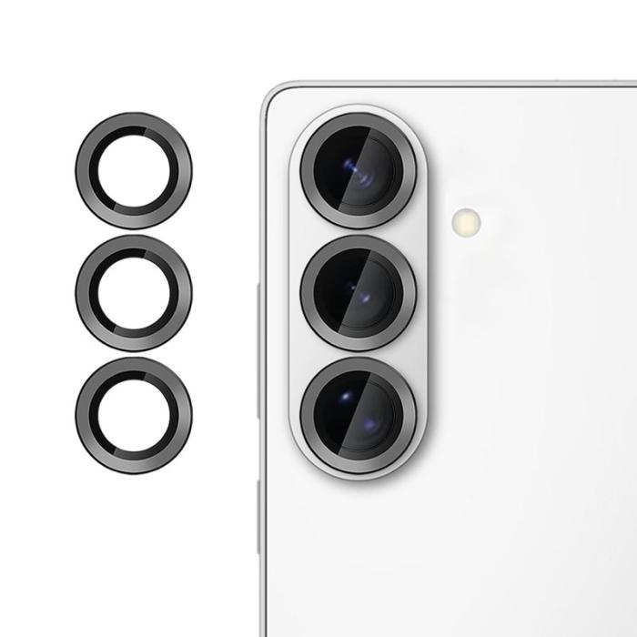 WANLONFENG - WANLONFENG Skärmskydd för Samsung Galaxy S26 Kameraskydd Tempererat glas - Svart