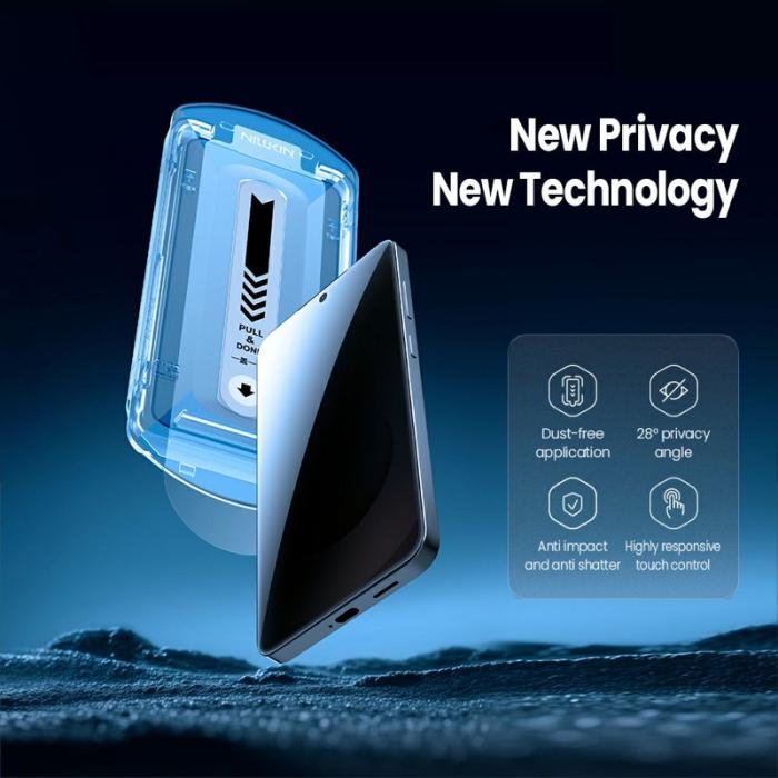 Nillkin - Nillkin Skärmskydd för Samsung Galaxy S26 Plus Anti-Peep AGC Glas - Transparent