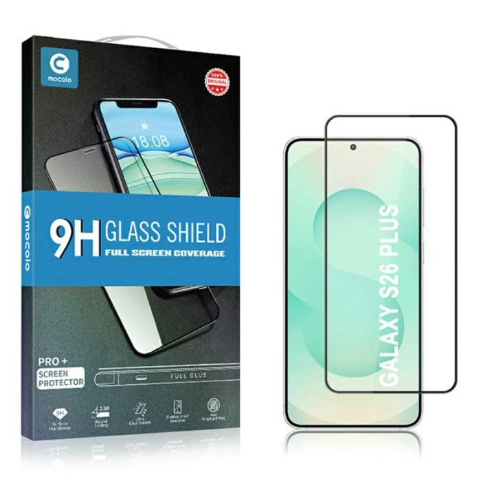 Mocolo - Mocolo Skärmskydd för Samsung Galaxy S26 Plus Härdat glas Anti-Shatter - Svart